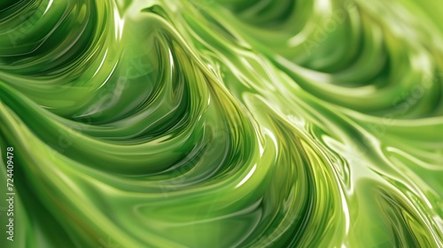 Green Dimensions: 3D grass swirls with circular and wavy patterns, an artistic dance in nature's theater.