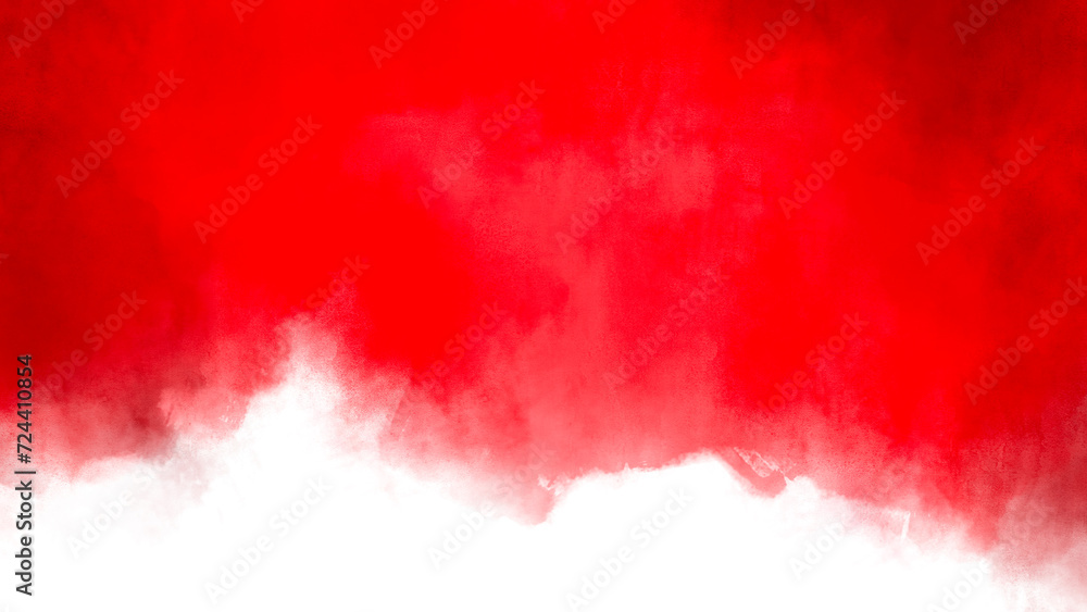 Red Watercolor background texture for a card, cover, Valentine's Day, social media