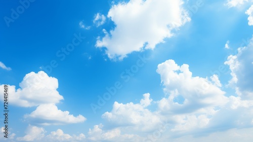 blue sky background with tiny cloud