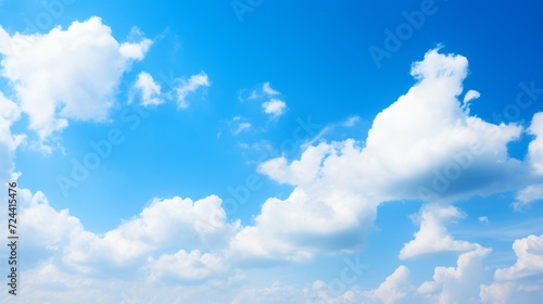 blue sky background with tiny cloud © meow