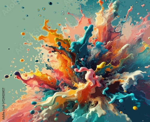colorful splashes 8k desktop wallpaper 