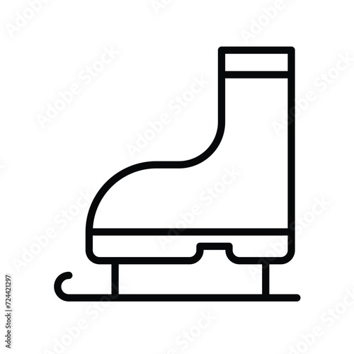 roller skates icon with white background vector stock illustration