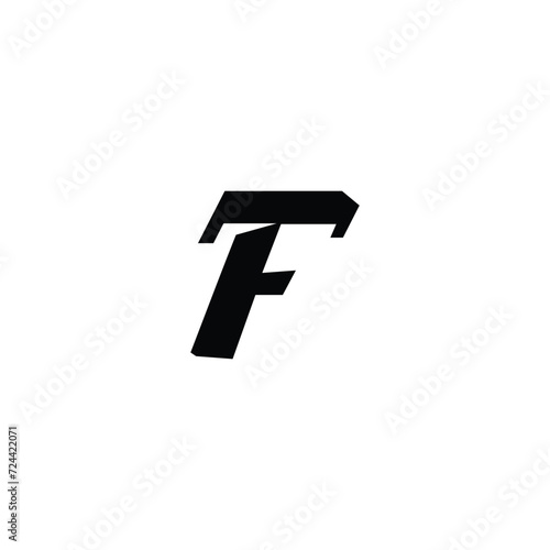 illustration vector graphic design. minimalist letter F logo. Letter F Logotype Icon Design Template.