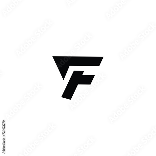 illustration vector graphic design. minimalist letter F logo. Letter F Logotype Icon Design Template.