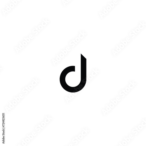 Vector Logo Letter D. elegant, simple, minimal, and luxury serif font alphabet letter D logo design