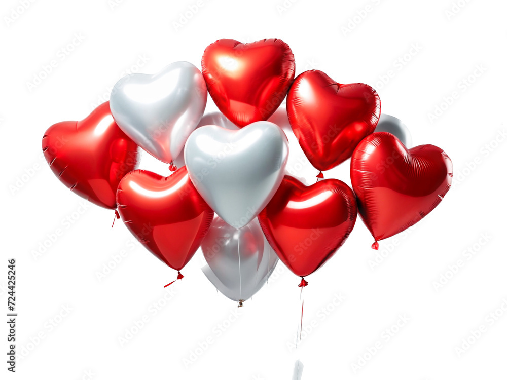 heart shaped balloons transparent background