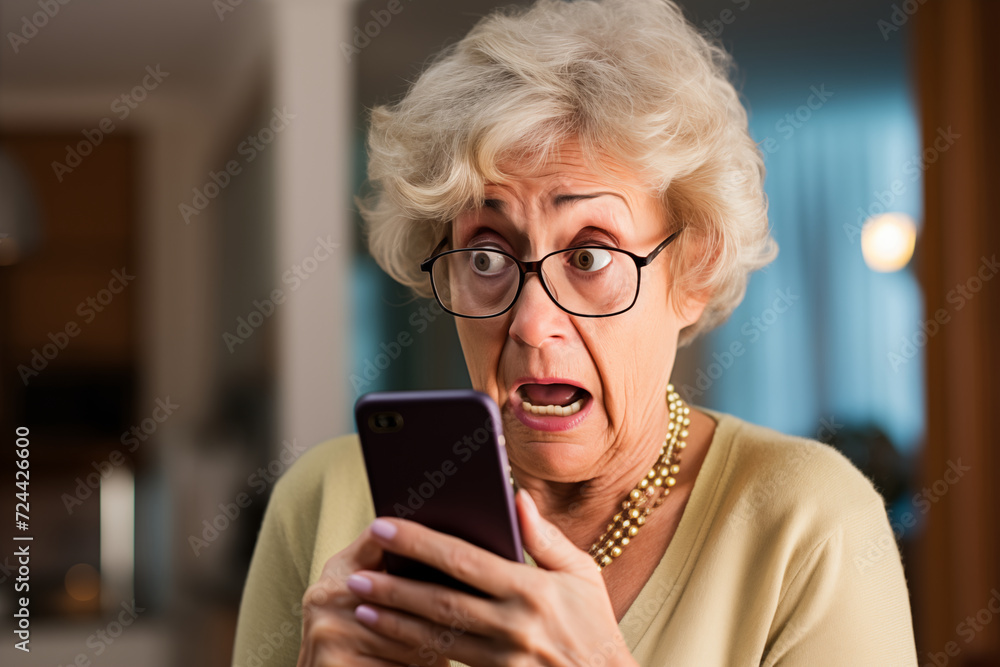 Anxious Grandma Confused by Smartphone Technology
Anxious Grandma Confused by Smartphone Technology