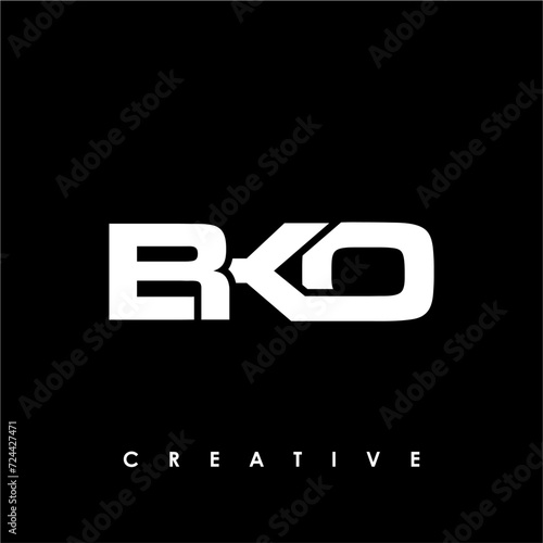 BKO Letter Initial Logo Design Template Vector Illustration photo