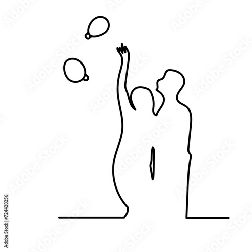 Silhouette d'un couple