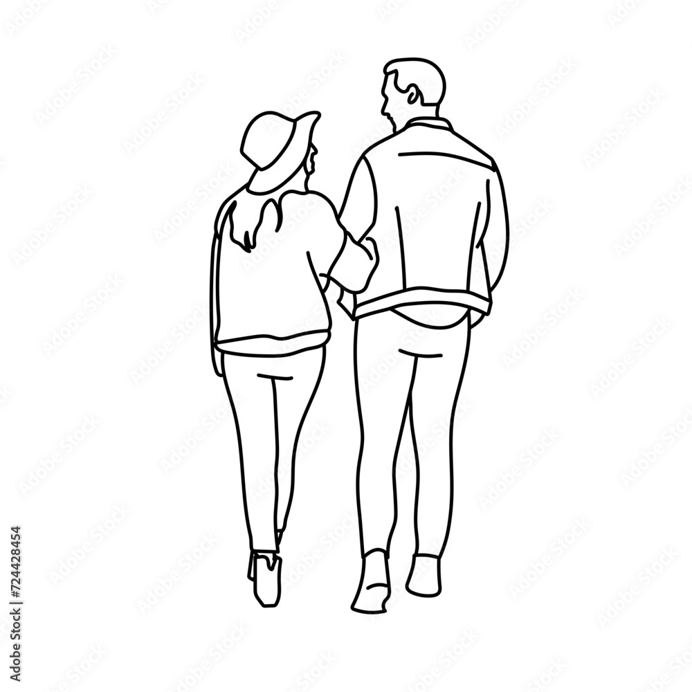 Deux amoureus se balladent, bras dessous bras dessus Deux amoureus se balladent, bras dessous bras dessus