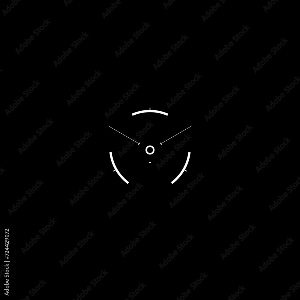 Cyberpunk target, HUD aim, cyber sight, virtual interface. HUD interface element for game. Futuristic tech GUI vector element, digital technology. Cyberpunk target, HUD aim, cyber sight, virtual interface. HUD interface element for game. Futuristic tech GUI vector element, digital technology.