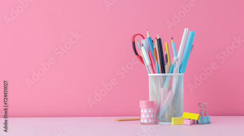 Holder with different stationery