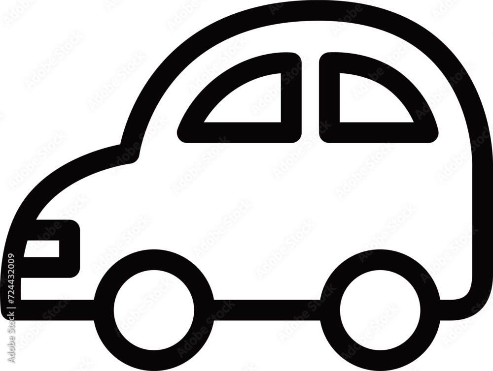 線画乗り物アイコンイラスト 自動車 線画乗り物アイコンイラスト 自動車