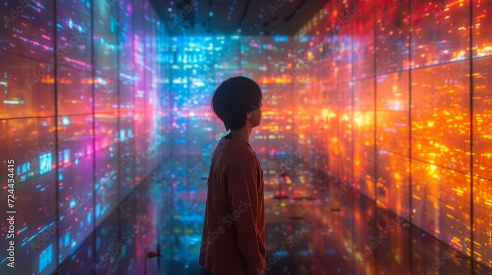 Fototapeta premium Virtual Silence: Exploring Software Without People