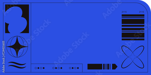 Blue Brutalist Sticker