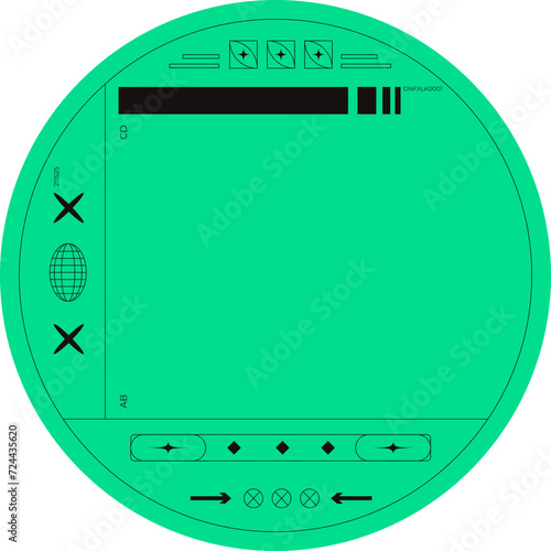 Green Brutalist Sticker