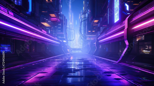 Cyberpunk Dreamscape  Neon-Lit Night Alley