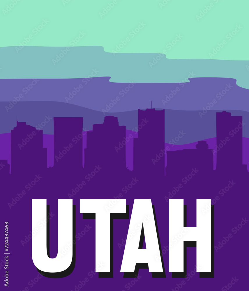 Fototapeta premium utah state united states of america