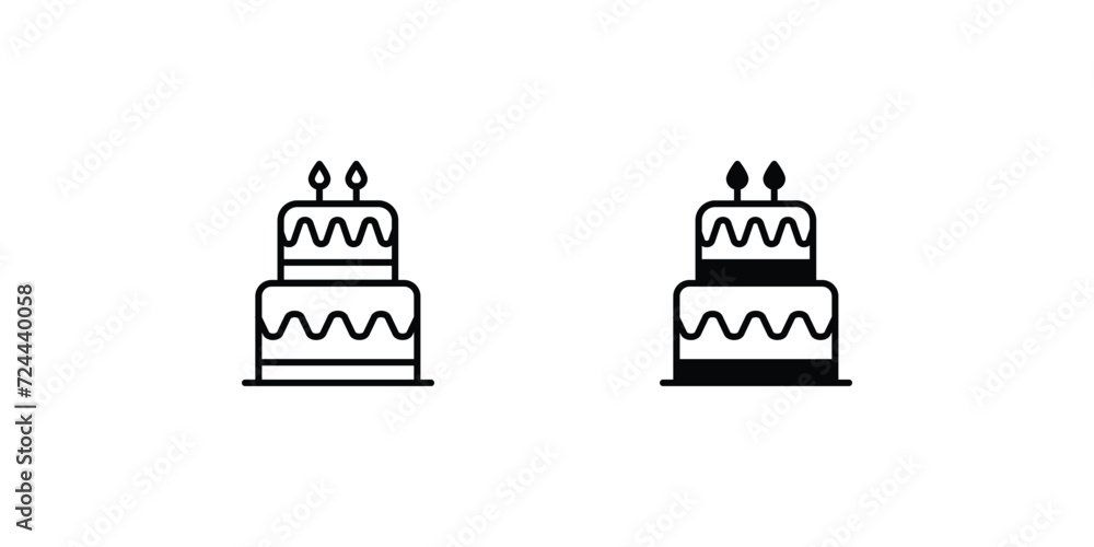 cake icon with white background vector stock illustration cake icon with white background vector stock illustration
