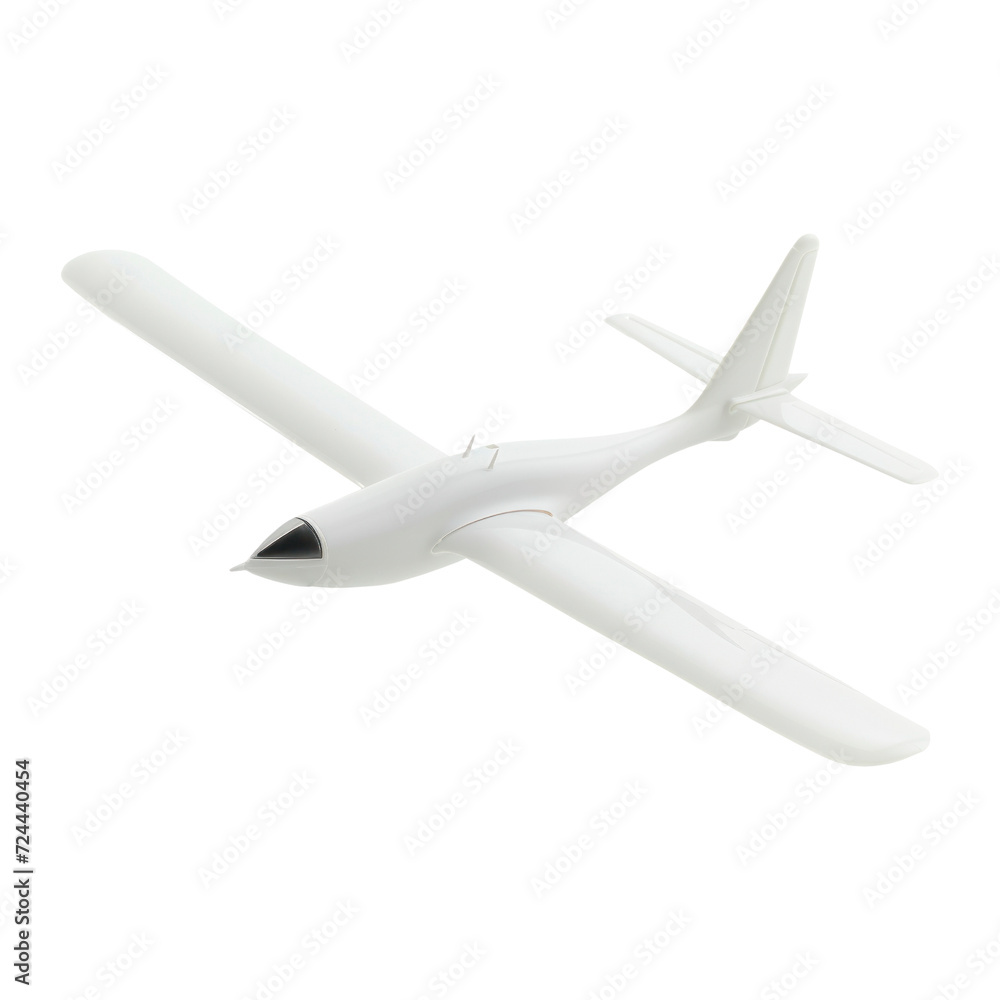 White Glider. Isolated on transparent background.