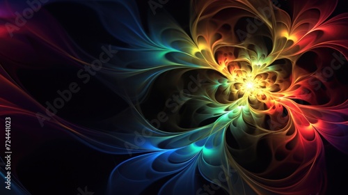Fractal structure of rainbow colors