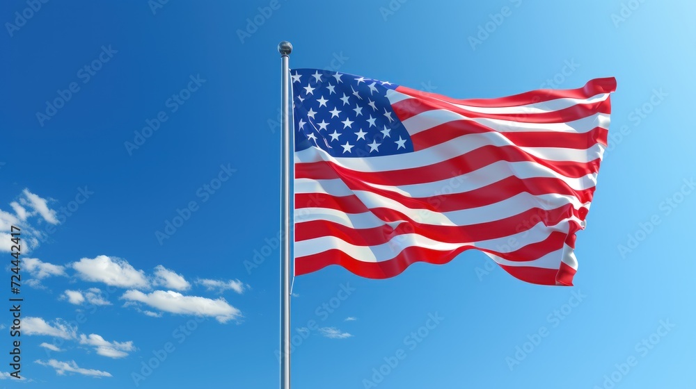 Fototapeta premium American flag. USA flag. independence day. 4th july. generative AI