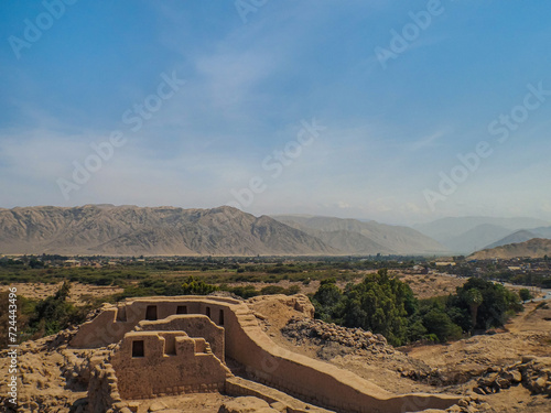 Views of Los Paredones in Nazca, Peru photo