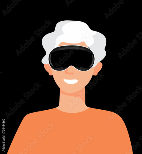 people using spatial computing device, virtual reality devices