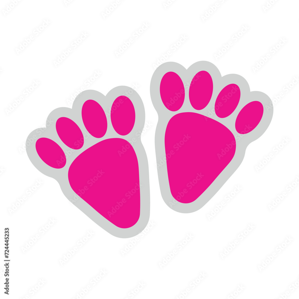 Easter Bunny Feet Illustration Easter Bunny Feet Illustration