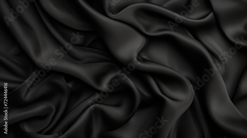 black background with fabric texture 