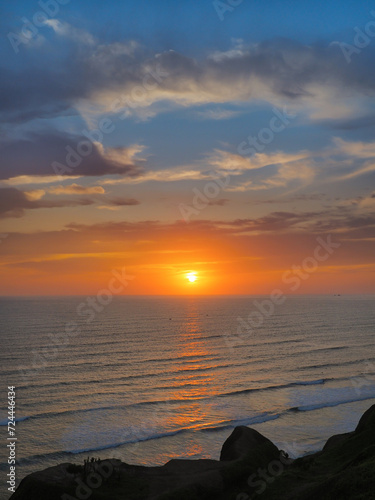 Sunsets on the coast of Miraflores