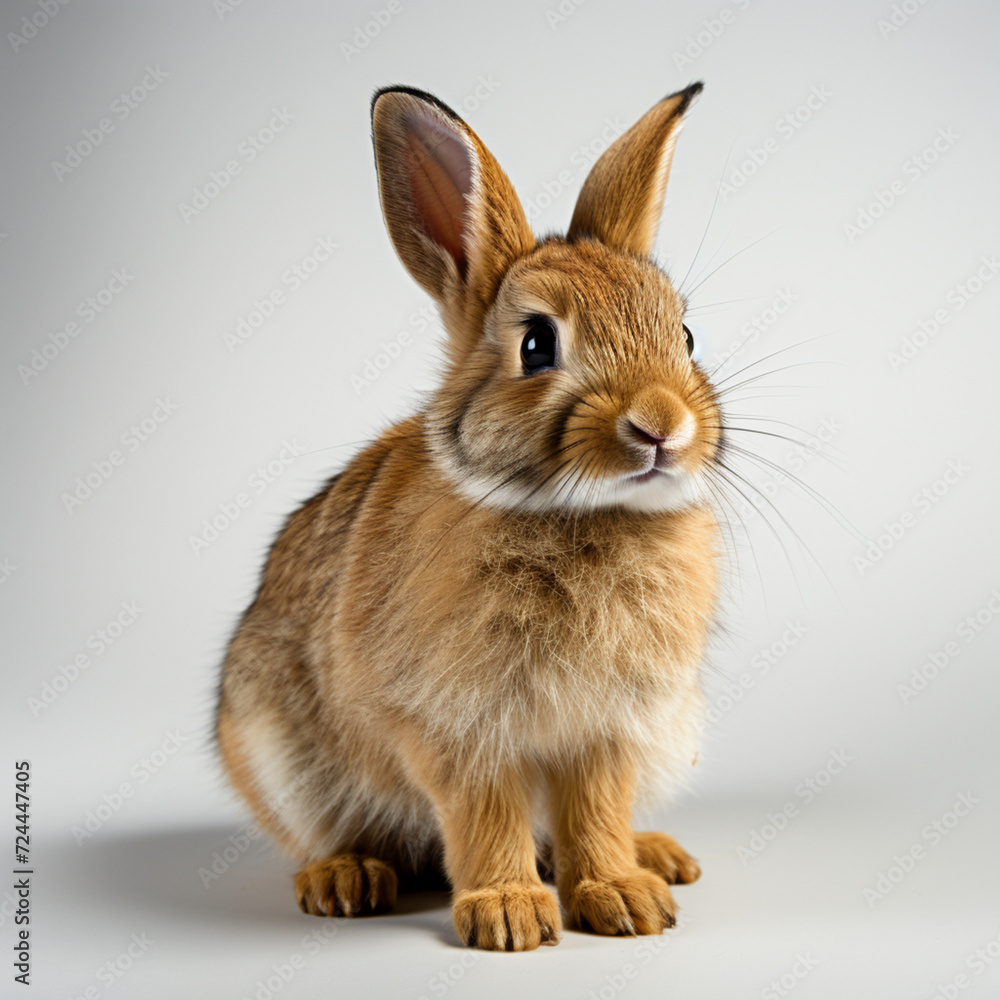 Rabbit on a white background Rabbit on a white background