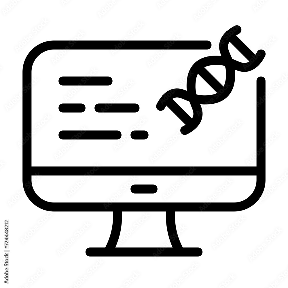 Computer Line Style Computer Line Style