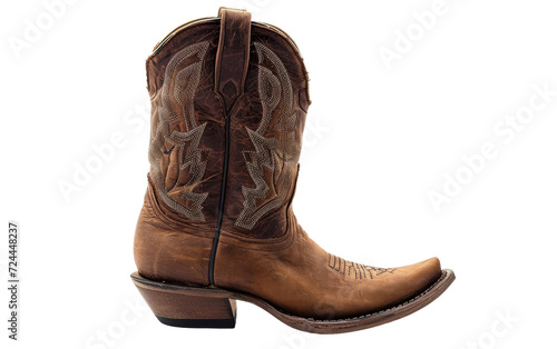 The Timeless Appeal of Cowboy Ladies' Boots Isolated on Transparent Background.