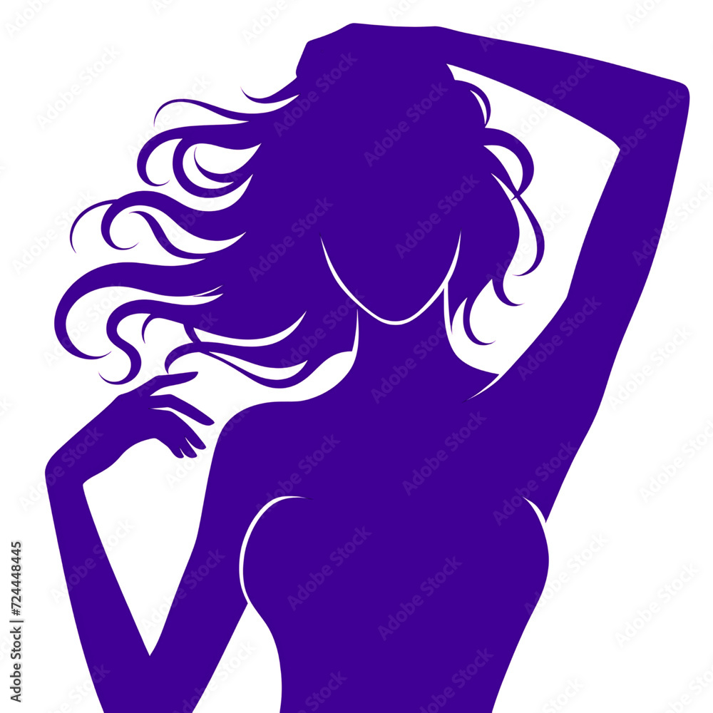 A woman silhouette vector illustration png A woman silhouette vector illustration png