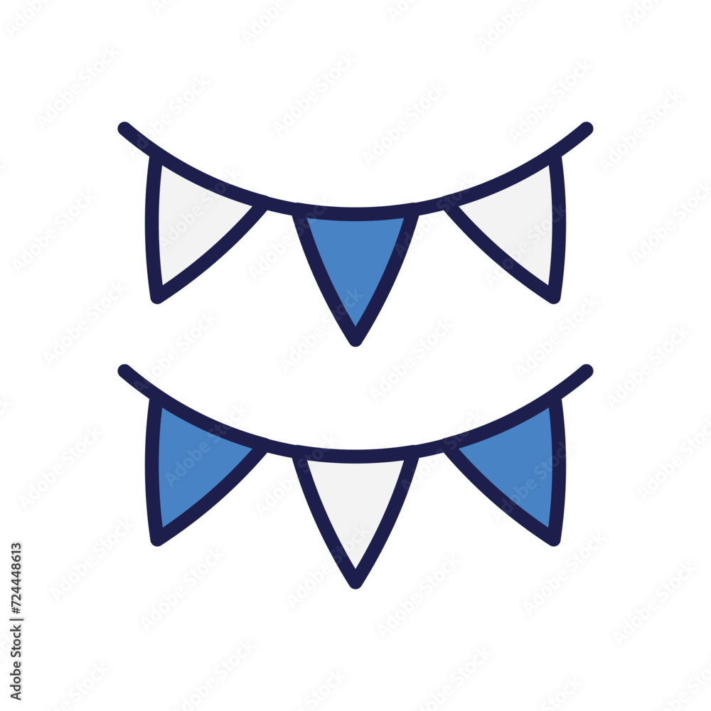 Garland icon with white background vector stock illustration Garland icon with white background vector stock illustration