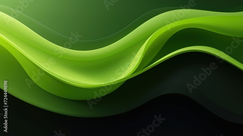 Liquid color background design. Green elements with fluid gradient. Dynamic shapes composition, generative ai,