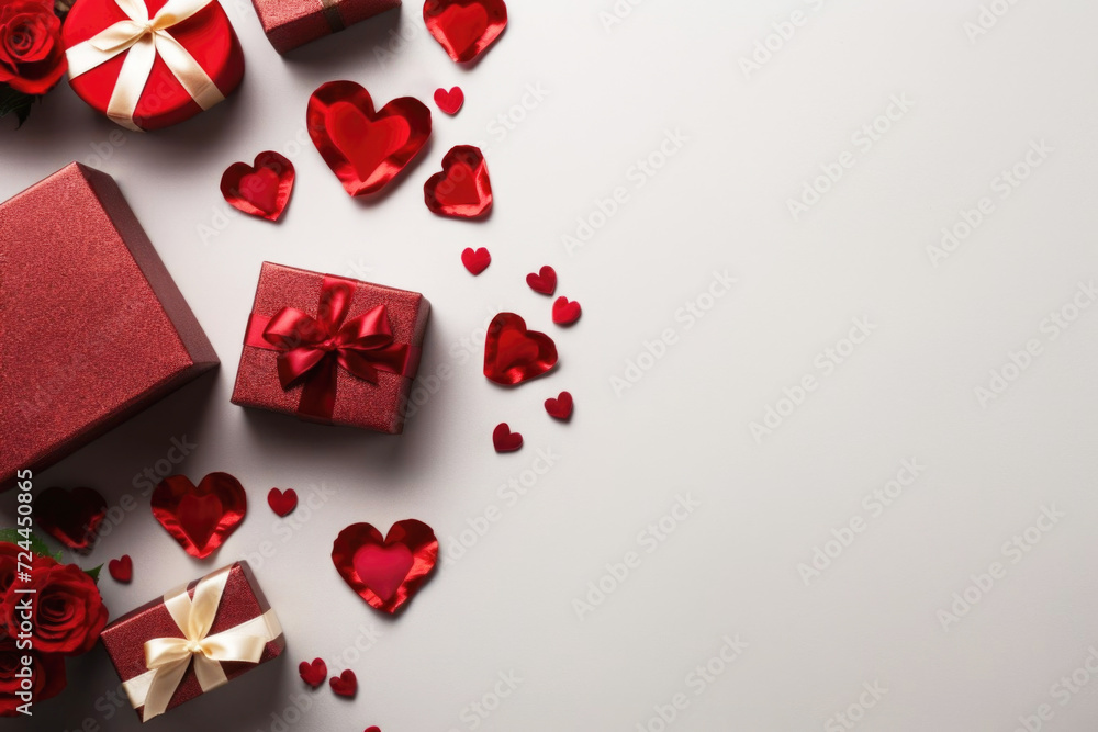 Festive background,top view with space for text.