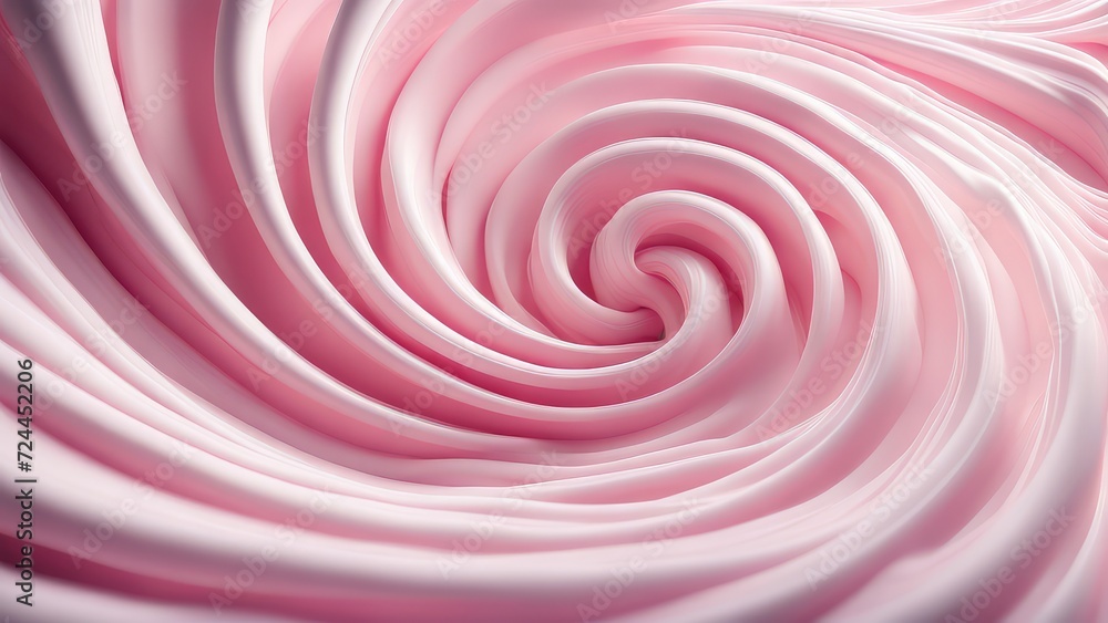 pink ice cream swirled in a spiral pink ice cream swirled in a spiral