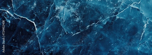 Abstract Ice Background. Blue Background with Cracks on The Ice Surface Idea