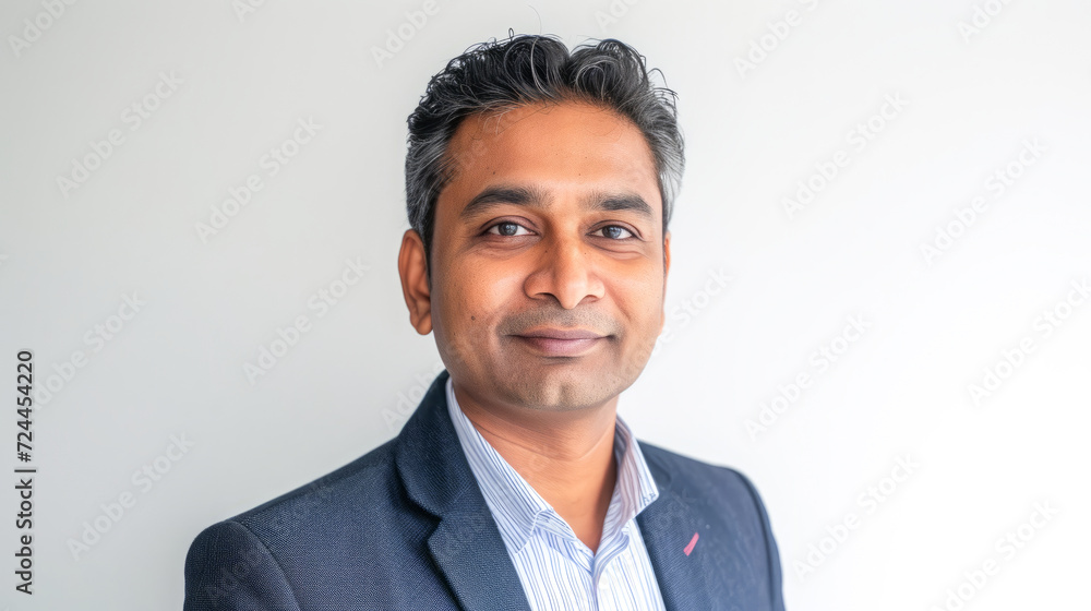 close-up of a confident Indian professional, radiating competence and positivity close-up of a confident Indian professional, radiating competence and positivity