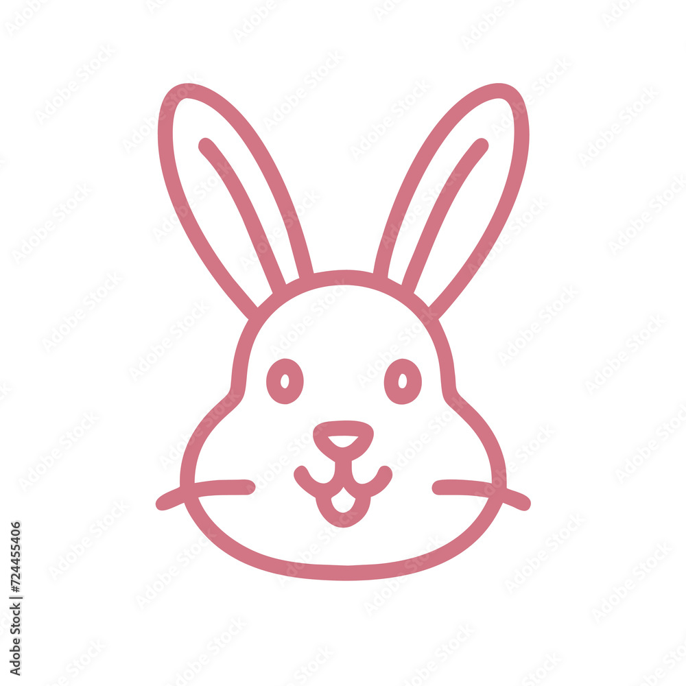 Obraz premium bunny outline