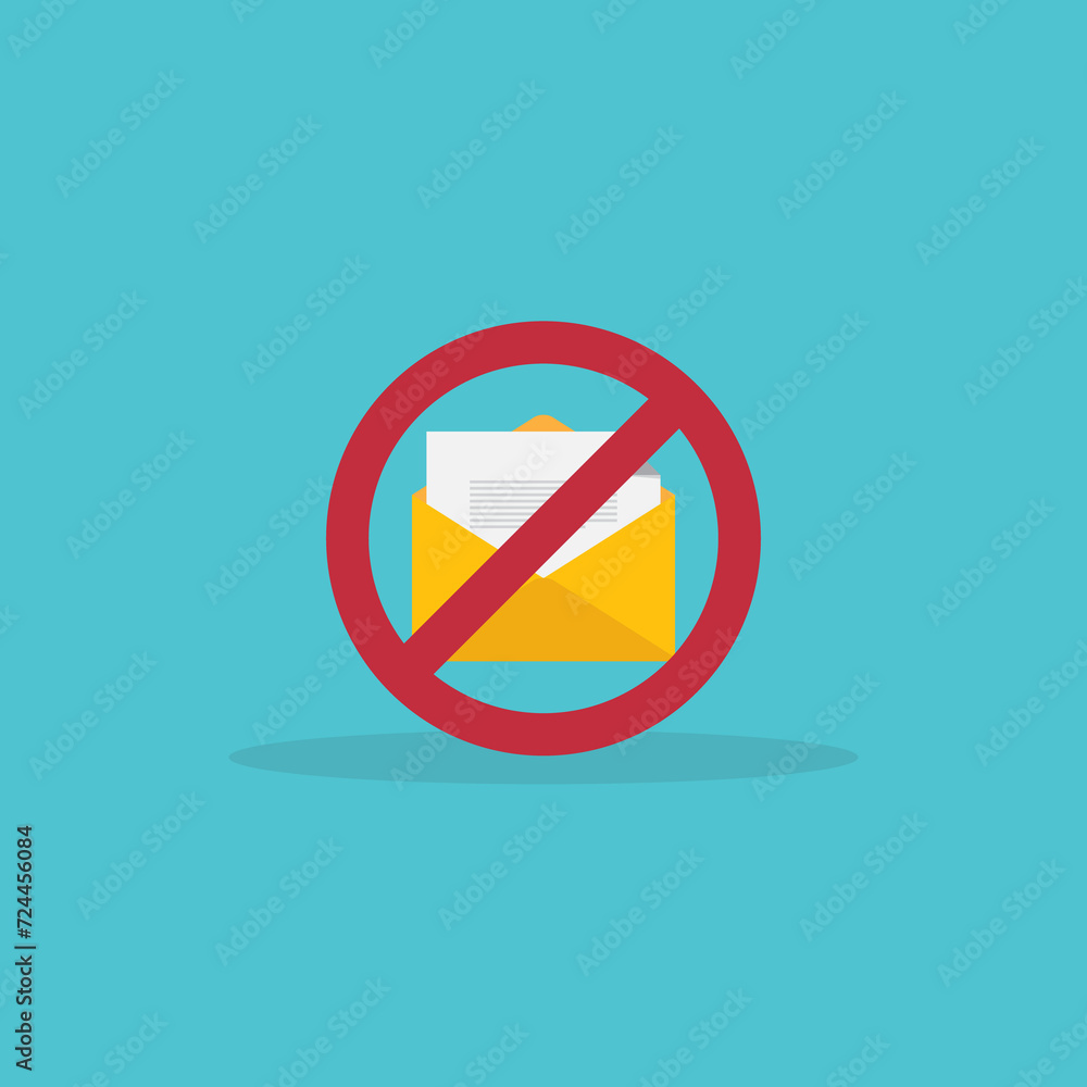 Spamming mailbox icon. Email hacking and spam warning symbol. Spamming mailbox icon. Email hacking and spam warning symbol.