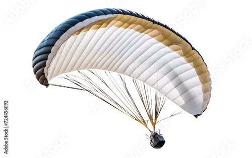 Adventurous Paraglider on Transparent Background