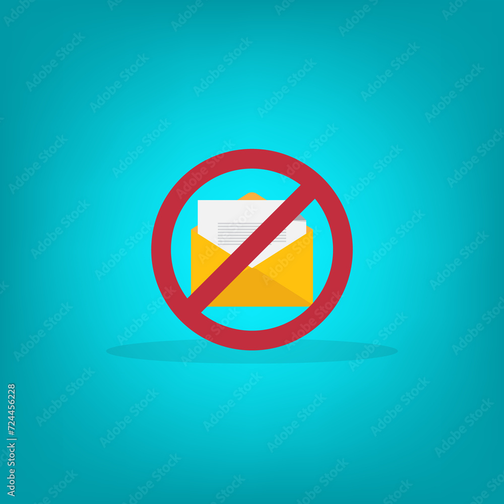 Spamming mailbox icon. Email hacking and spam warning symbol. Spamming mailbox icon. Email hacking and spam warning symbol.