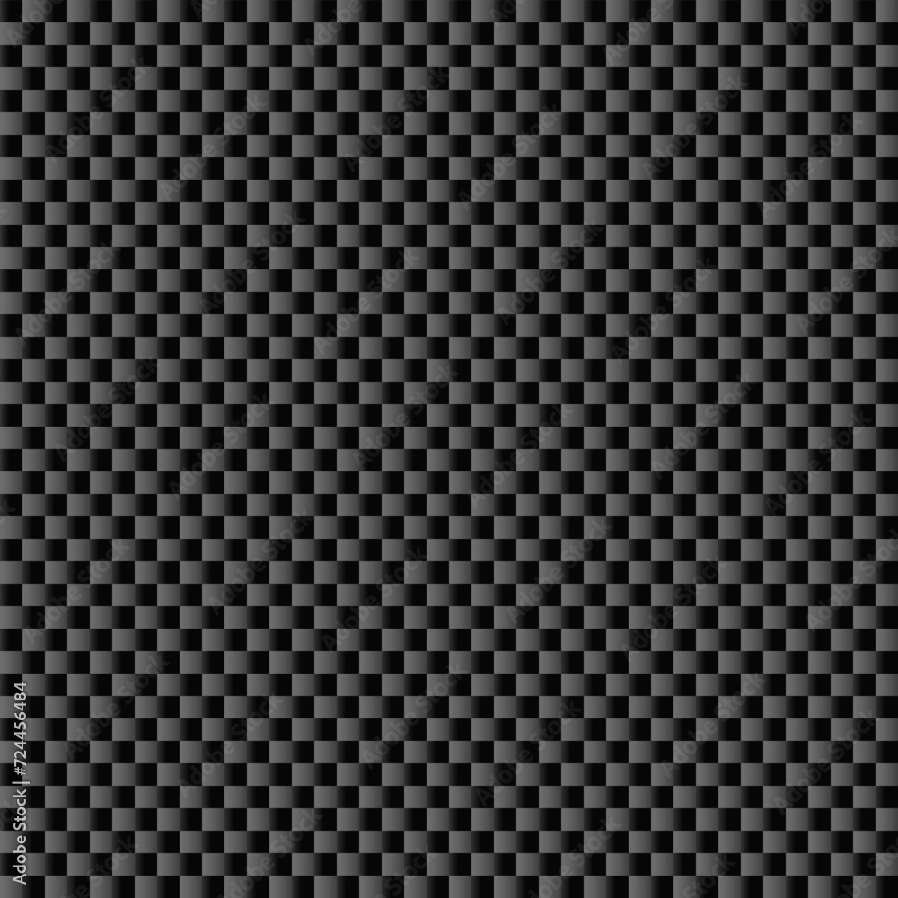 Black vertical carbon fiber seamless texture pattern vector illustration. Textile fabric, car tuning or cloth macro seamless kevlar crisscross texture background. Black vertical carbon fiber seamless texture pattern vector illustration. Textile fabric, car tuning or cloth macro seamless kevlar crisscross texture background.
