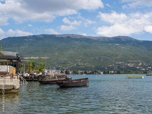 Boats on Lake Ohrid. © Michał Kiełbicki