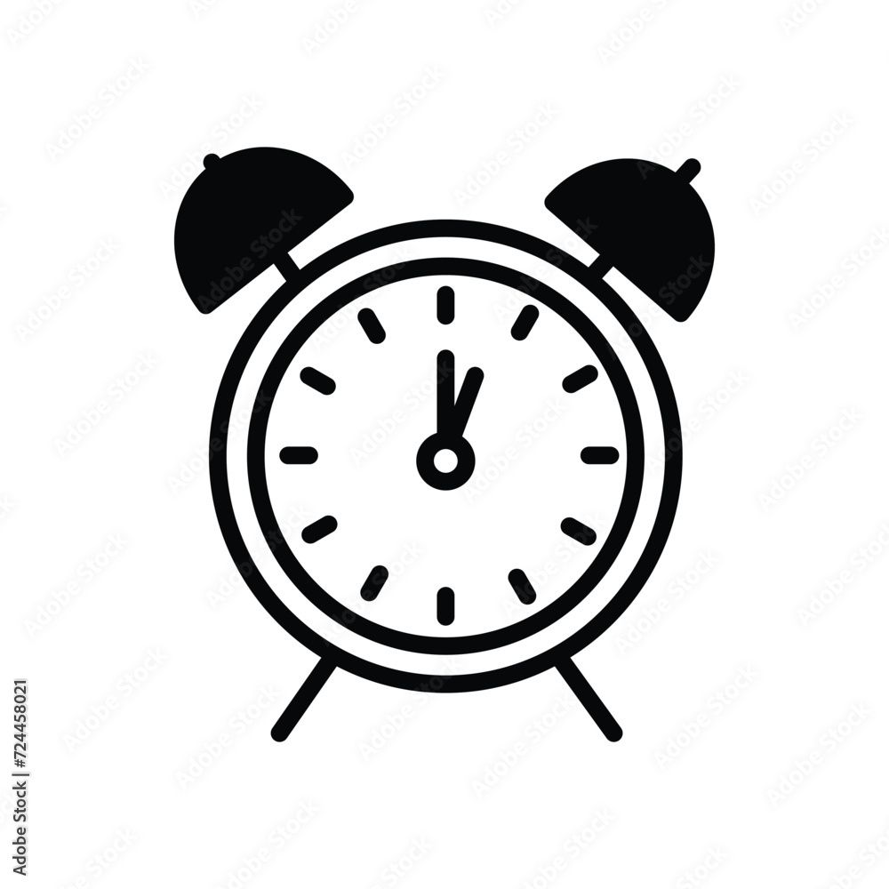 Clock icon with white background vector stock illustration Clock icon with white background vector stock illustration