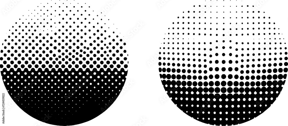 Abstract Dot tone Halftone effect pattern texture  grunge vector graphic illustration.geometric element art shape modern creative pop vintage monochrome print frame