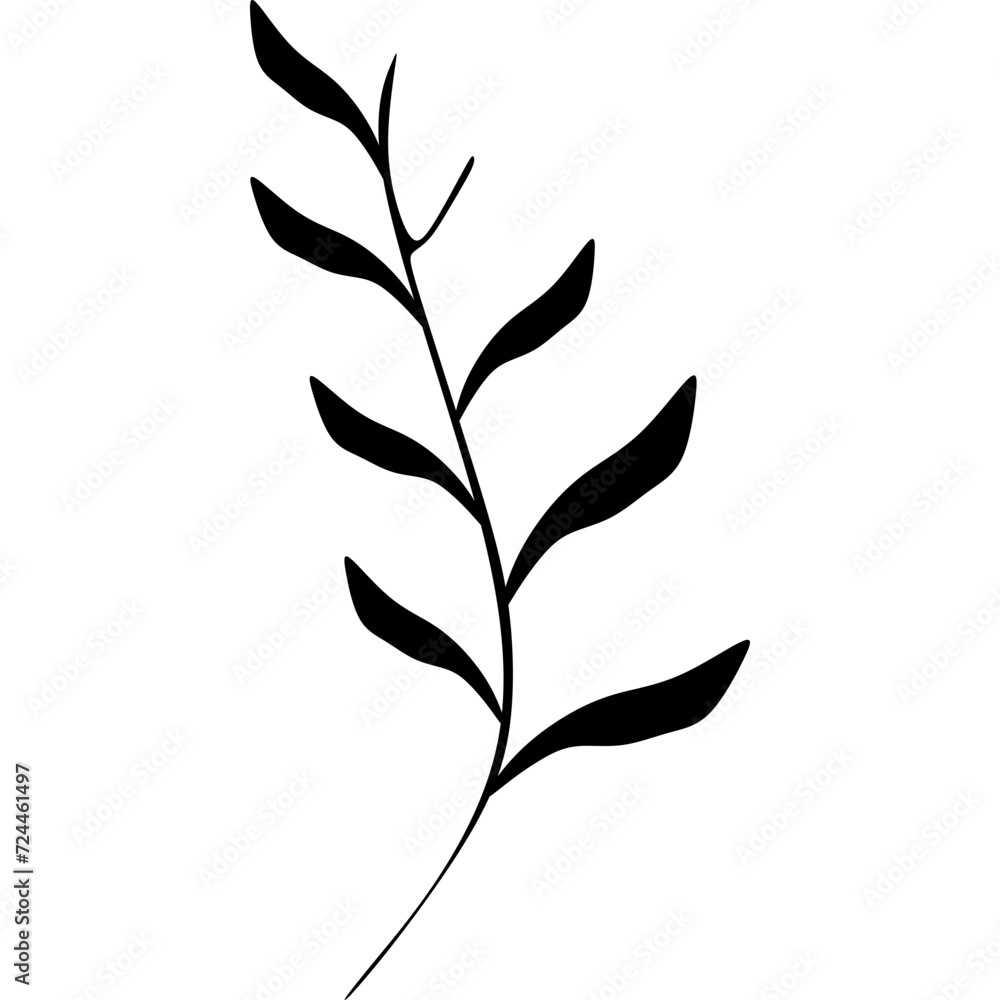 Hand Drawn Abstract Plant Hand Drawn Abstract Plant